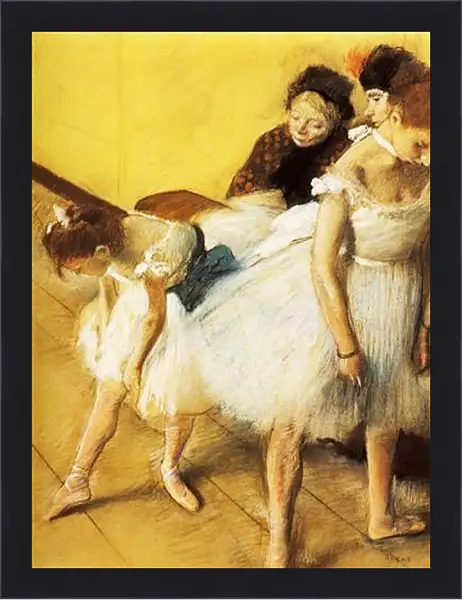 Картина в раме - Examen de Danse, Danseuses a leur toilette. Эдгар Дега Картина в раме - Examen de Danse, Danseuses a leur toilette. Эдгар Дега