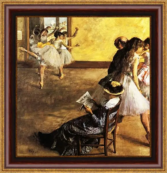 Картина в раме - Classe de Ballet, salle de danse. Эдгар Дега Картина в раме - Classe de Ballet, salle de danse. Эдгар Дега