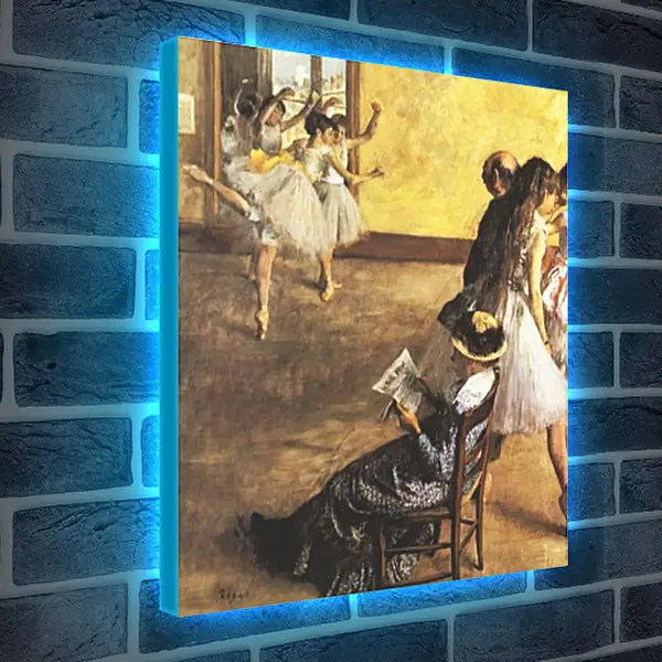 Лайтбокс световая панель - Classe de Ballet, salle de danse. Эдгар Дега Лайтбокс световая панель - Classe de Ballet, salle de danse. Эдгар Дега