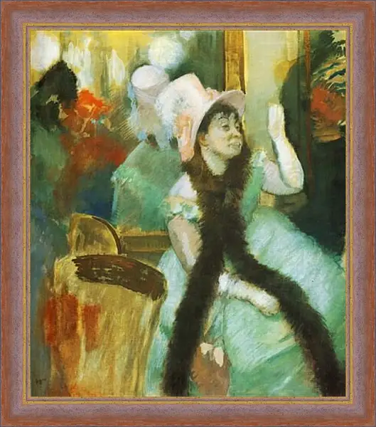 Картина в раме - Portrait apres un bal costume, mme Dietz-Monnin Gouache. Эдгар Дега Картина в раме - Portrait apres un bal costume, mme Dietz-Monnin Gouache. Эдгар Дега
