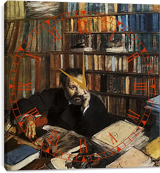 Часы картина - Edmond Duranty Gouache. Эдгар Дега Часы картина - Edmond Duranty Gouache. Эдгар Дега