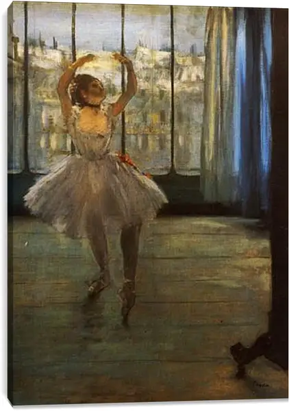 Постер на подрамнике - Danseuse posant chez un photographe. Эдгар Дега Постер на подрамнике - Danseuse posant chez un photographe. Эдгар Дега