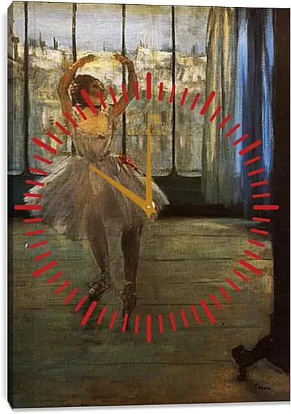 Часы картина - Danseuse posant chez un photographe. Эдгар Дега Часы картина - Danseuse posant chez un photographe. Эдгар Дега