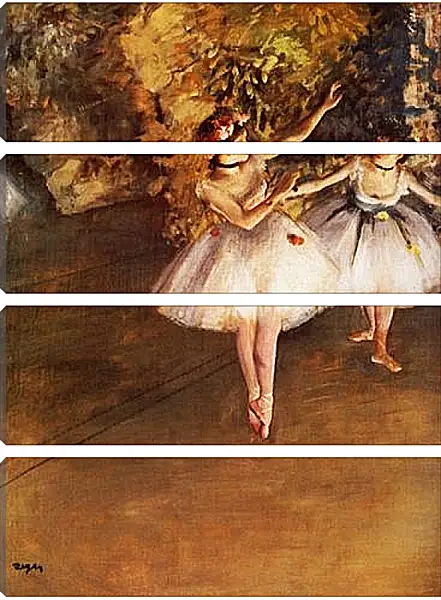 Модульная картина - Deux danseuses en scene. Эдгар Дега Модульная картина - Deux danseuses en scene. Эдгар Дега