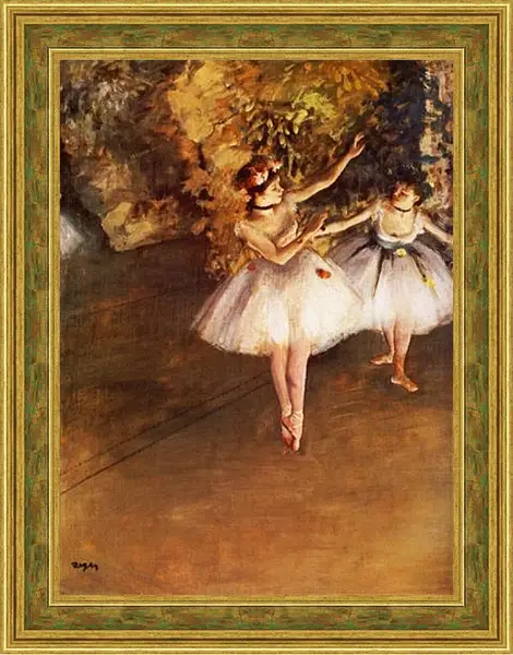 Картина в раме - Deux danseuses en scene. Эдгар Дега Картина в раме - Deux danseuses en scene. Эдгар Дега