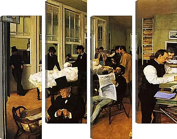 Модульная картина - Un bureau de coton a la Nouvelle-Orleans. Эдгар Дега Модульная картина - Un bureau de coton a la Nouvelle-Orleans. Эдгар Дега