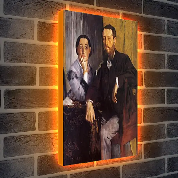 Лайтбокс световая панель - Edmond et Therese Morbill. Эдгар Дега Лайтбокс световая панель - Edmond et Therese Morbill. Эдгар Дега