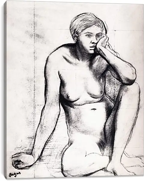 Постер на подрамнике - Etude pour Scene de guerre au Moyen Age Dessin Crayon noir. Эдгар Дега Постер на подрамнике - Etude pour Scene de guerre au Moyen Age Dessin Crayon noir. Эдгар Дега
