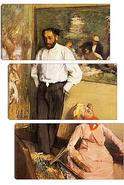 Модульная картина - Artiste dans son atelier. Эдгар Дега Модульная картина - Artiste dans son atelier. Эдгар Дега