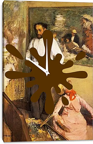 Часы картина - Artiste dans son atelier. Эдгар Дега Часы картина - Artiste dans son atelier. Эдгар Дега