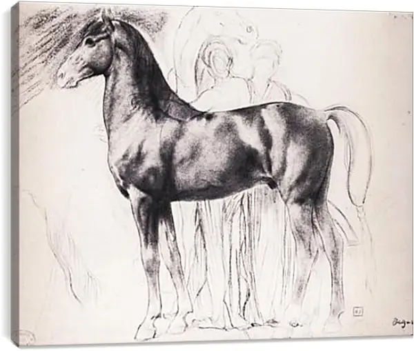 Постер на подрамнике - Etude pour Semiramis construsiant Babylone Dessin Crayon noir sur estompe. Эдгар Дега Постер на подрамнике - Etude pour Semiramis construsiant Babylone Dessin Crayon noir sur estompe. Эдгар Дега