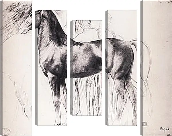 Модульная картина - Etude pour Semiramis construsiant Babylone Dessin Crayon noir sur estompe. Эдгар Дега Модульная картина - Etude pour Semiramis construsiant Babylone Dessin Crayon noir sur estompe. Эдгар Дега