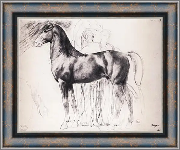Картина в раме - Etude pour Semiramis construsiant Babylone Dessin Crayon noir sur estompe. Эдгар Дега Картина в раме - Etude pour Semiramis construsiant Babylone Dessin Crayon noir sur estompe. Эдгар Дега