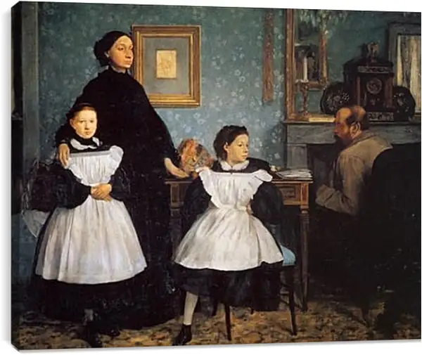 Постер на подрамнике - La Famille Bellelli. Эдгар Дега Постер на подрамнике - La Famille Bellelli. Эдгар Дега