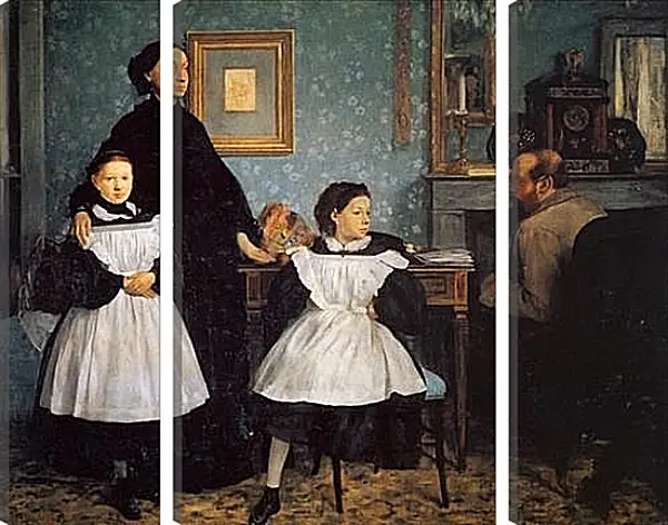 Модульная картина - La Famille Bellelli. Эдгар Дега Модульная картина - La Famille Bellelli. Эдгар Дега