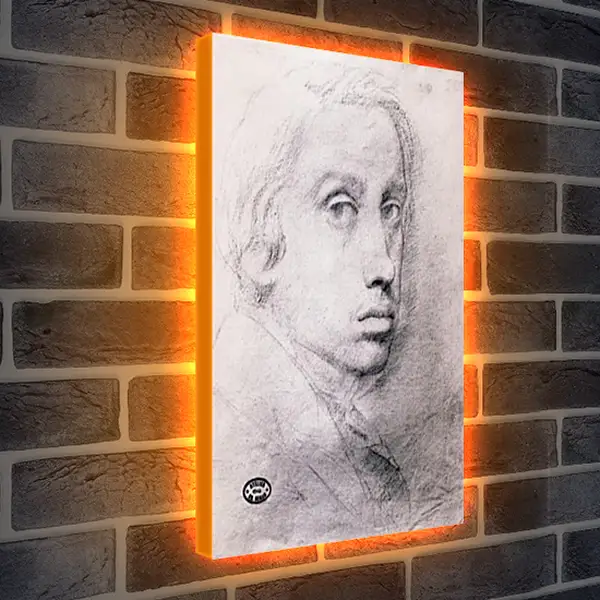 Лайтбокс световая панель - Etude pour un autoportrait Dessin Sanguine. Эдгар Дега Лайтбокс световая панель - Etude pour un autoportrait Dessin Sanguine. Эдгар Дега