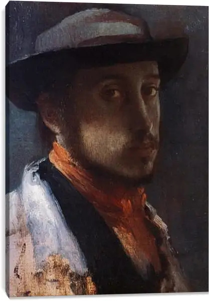 Постер на подрамнике - Degas au chapeau moi. Эдгар Дега Постер на подрамнике - Degas au chapeau moi. Эдгар Дега