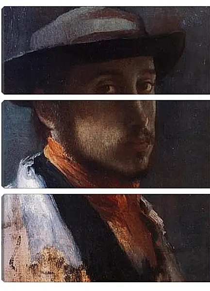 Модульная картина - Degas au chapeau moi. Эдгар Дега Модульная картина - Degas au chapeau moi. Эдгар Дега