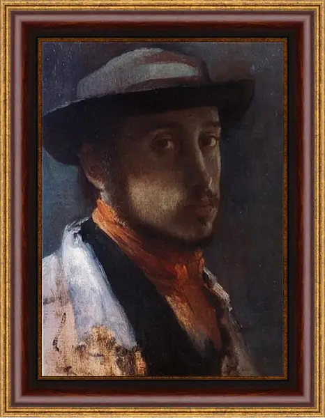 Картина в раме - Degas au chapeau moi. Эдгар Дега Картина в раме - Degas au chapeau moi. Эдгар Дега