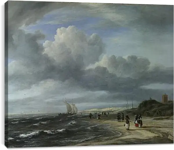 Постер на подрамнике - The Shore at Egmond-aan-Zee. Якоб ван Рейсдал Постер на подрамнике - The Shore at Egmond-aan-Zee. Якоб ван Рейсдал