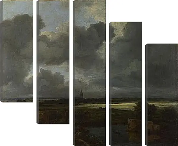 Модульная картина - An Extensive Landscape with Ruins. Якоб ван Рейсдал Модульная картина - An Extensive Landscape with Ruins. Якоб ван Рейсдал