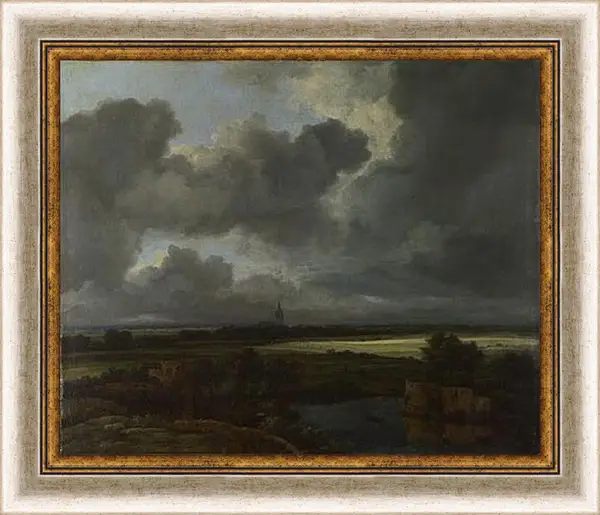Картина в раме - An Extensive Landscape with Ruins. Якоб ван Рейсдал Картина в раме - An Extensive Landscape with Ruins. Якоб ван Рейсдал