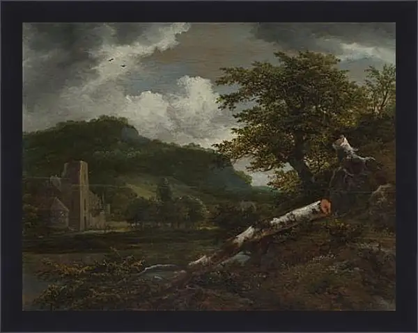 Картина в раме - A Landscape with a Ruined Building. Якоб ван Рейсдал Картина в раме - A Landscape with a Ruined Building. Якоб ван Рейсдал