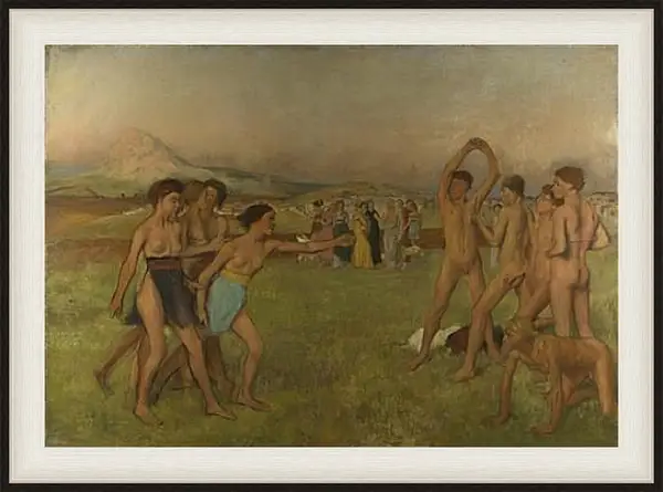 Картина в раме - Young Spartans Exercising. Эдгар Дега Картина в раме - Young Spartans Exercising. Эдгар Дега