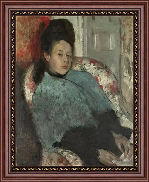 Картина в раме - Portrait of Elena Carafa. Эдгар Дега Картина в раме - Portrait of Elena Carafa. Эдгар Дега