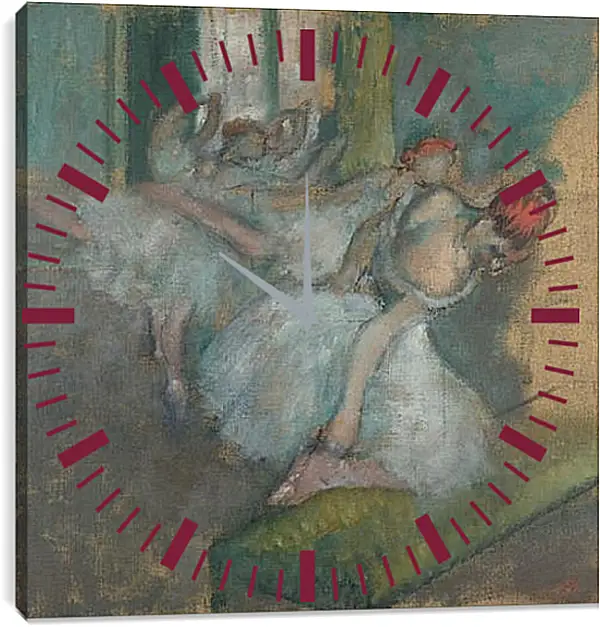 Часы картина - Ballet Dancers. Эдгар Дега Часы картина - Ballet Dancers. Эдгар Дега