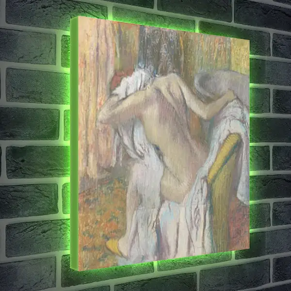 Лайтбокс световая панель - After the Bath, Woman drying herself. Эдгар Дега Лайтбокс световая панель - After the Bath, Woman drying herself. Эдгар Дега