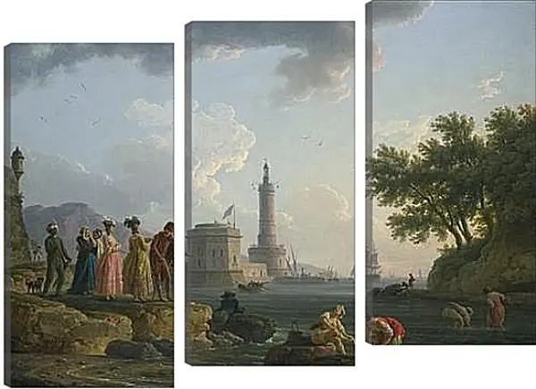 Модульная картина - A Sea-Shore. Клод Жозеф Верне Модульная картина - A Sea-Shore. Клод Жозеф Верне