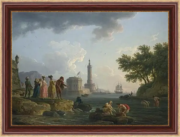Картина в раме - A Sea-Shore. Клод Жозеф Верне Картина в раме - A Sea-Shore. Клод Жозеф Верне