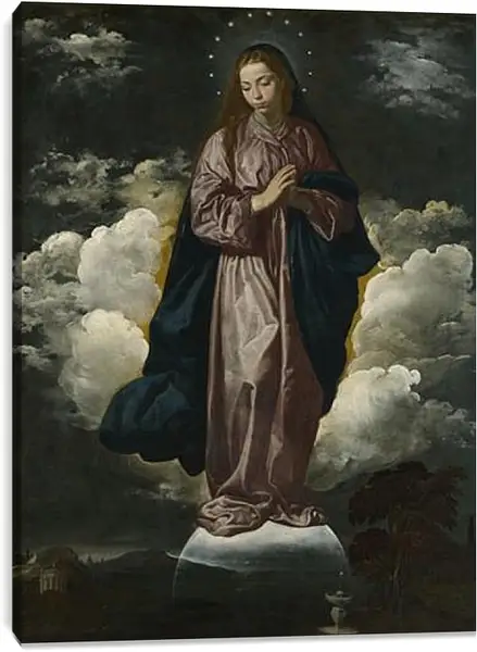 Постер на подрамнике - The Immaculate Conception. Диего Веласкес Постер на подрамнике - The Immaculate Conception. Диего Веласкес