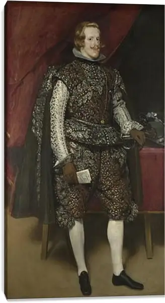 Постер на подрамнике - Philip IV of Spain in Brown and Silver. Диего Веласкес Постер на подрамнике - Philip IV of Spain in Brown and Silver. Диего Веласкес