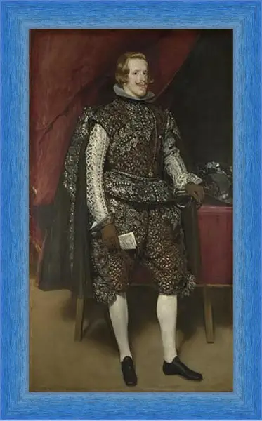 Картина в раме - Philip IV of Spain in Brown and Silver. Диего Веласкес Картина в раме - Philip IV of Spain in Brown and Silver. Диего Веласкес