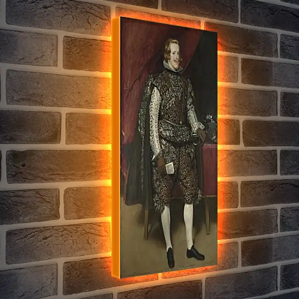 Лайтбокс световая панель - Philip IV of Spain in Brown and Silver. Диего Веласкес Лайтбокс световая панель - Philip IV of Spain in Brown and Silver. Диего Веласкес