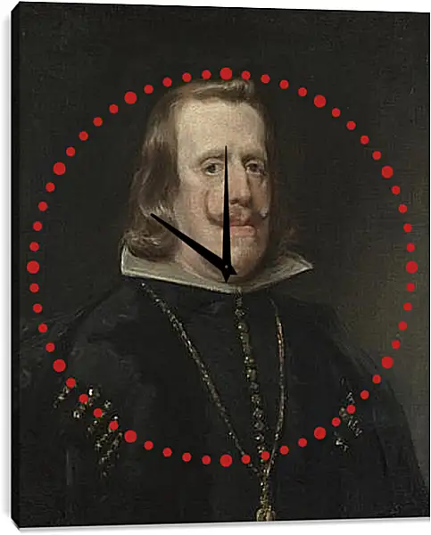Часы картина - Philip IV of Spain. Диего Веласкес Часы картина - Philip IV of Spain. Диего Веласкес