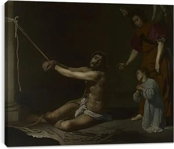Постер на подрамнике - Christ After the Flagellation. Диего Веласкес Постер на подрамнике - Christ After the Flagellation. Диего Веласкес