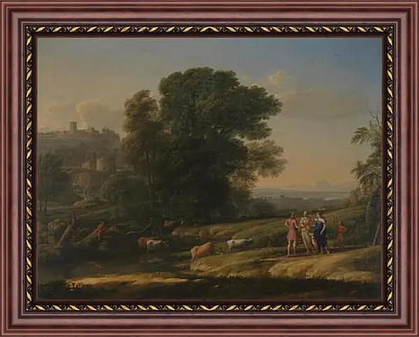 Картина в раме - Landscape with Cephalus and Procris reunited by Diana. Лоррен Клод Картина в раме - Landscape with Cephalus and Procris reunited by Diana. Лоррен Клод