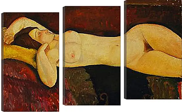 Модульная картина - Reclining Nude. Амедео Модильяни Модульная картина - Reclining Nude. Амедео Модильяни