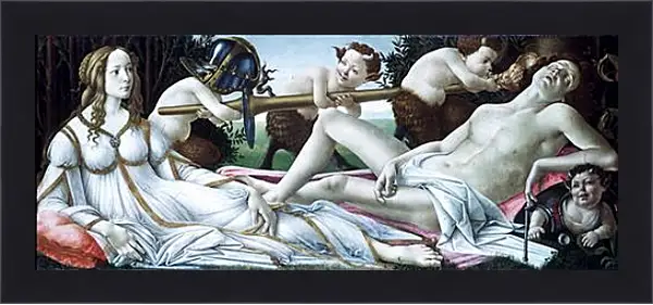 Картина в раме - Venus and Mars. Сандро Боттичелли Картина в раме - Venus and Mars. Сандро Боттичелли