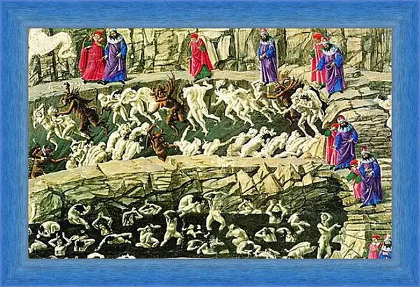 Картина в раме - The Hell, song XVIII. Сандро Боттичелли Картина в раме - The Hell, song XVIII. Сандро Боттичелли