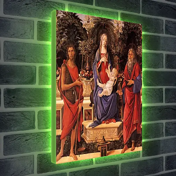 Лайтбокс световая панель - Madonna with child between the both Johannes. Сандро Боттичелли Лайтбокс световая панель - Madonna with child between the both Johannes. Сандро Боттичелли