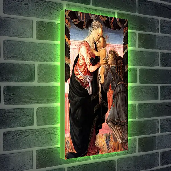 Лайтбокс световая панель - Madonna with child and an angel. Сандро Боттичелли Лайтбокс световая панель - Madonna with child and an angel. Сандро Боттичелли