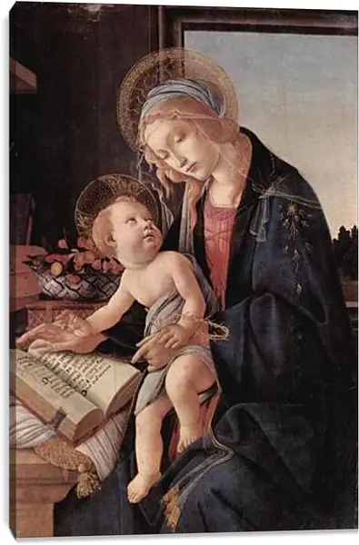 Постер на подрамнике - Madonna of the Book. Сандро Боттичелли Постер на подрамнике - Madonna of the Book. Сандро Боттичелли
