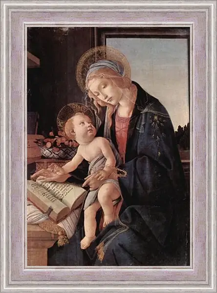 Картина в раме - Madonna of the Book. Сандро Боттичелли Картина в раме - Madonna of the Book. Сандро Боттичелли