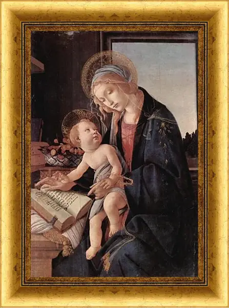 Картина в раме - Madonna of the Book. Сандро Боттичелли Картина в раме - Madonna of the Book. Сандро Боттичелли