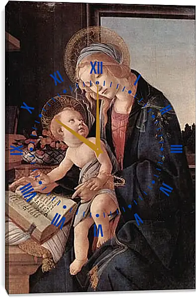 Часы картина - Madonna of the Book. Сандро Боттичелли Часы картина - Madonna of the Book. Сандро Боттичелли