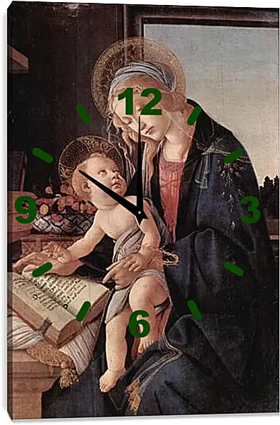Часы картина - Madonna of the Book. Сандро Боттичелли Часы картина - Madonna of the Book. Сандро Боттичелли